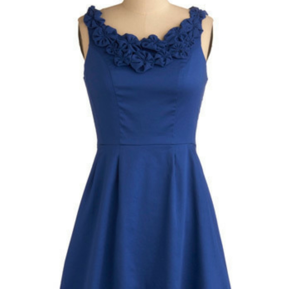 Modcloth Dress with flowered collar
